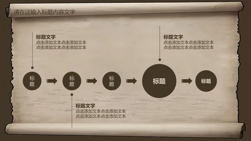 复古古韵中国风卷轴ppt动态模板