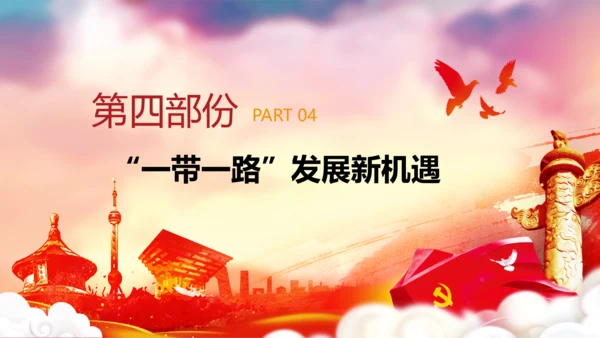 全新解读大气一带一路新丝绸之路PPT模板