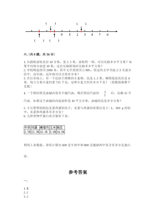 西师大版数学小升初模拟试卷精品【名师系列】.docx