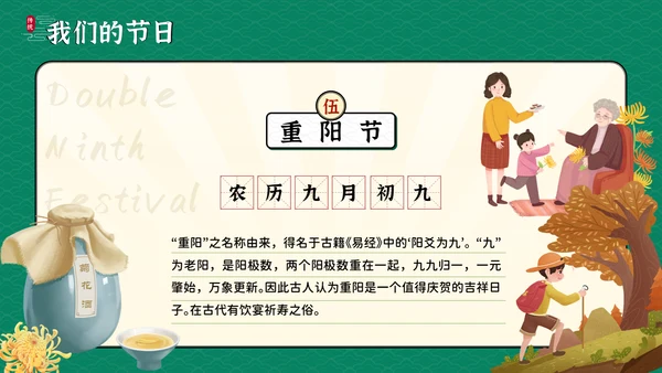 我们的节日传统节日科普教学课件通用PPT模板