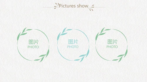 绿色文艺小清新创意极简室内设计动态PPT模板