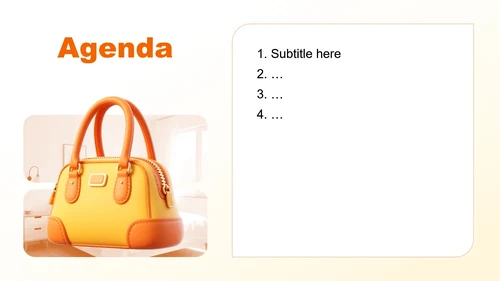 橙黄色3D风电商活动策划营销方案PPT主题模板