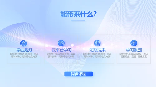 蓝色大气信息化教学设计动态PPT模板