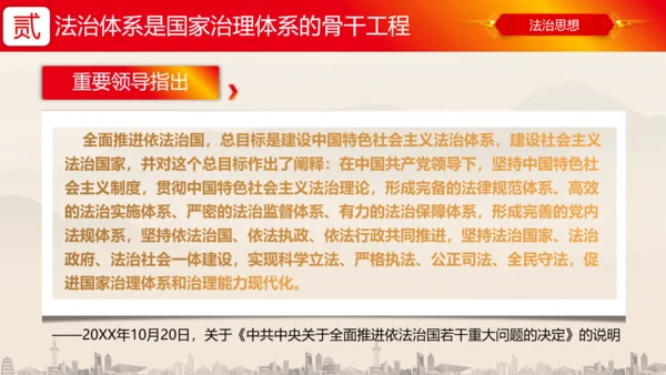 建设中国特色社会主义法治体系PPT党课