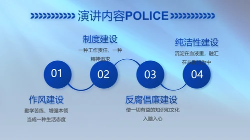 扫黑除恶专项斗争公安警察动态PPT模板
