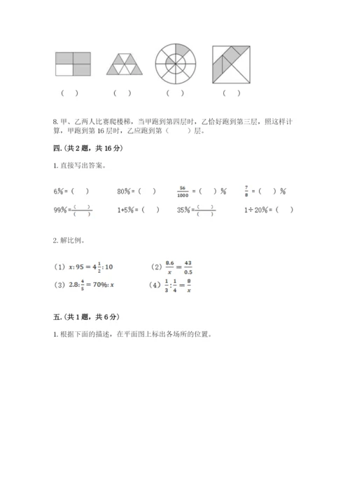 小学六年级数学摸底考试题（培优a卷）.docx