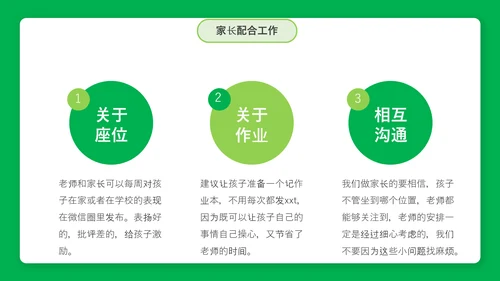 简约风新学期家长会PPT课件模板