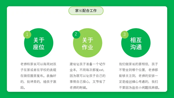 简约风新学期家长会PPT课件模板