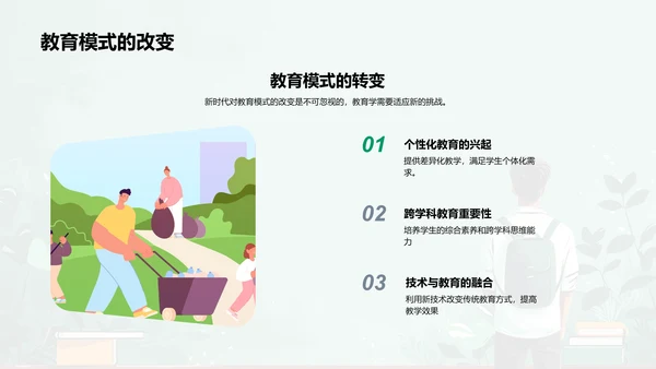 新时代教育新挑战PPT模板
