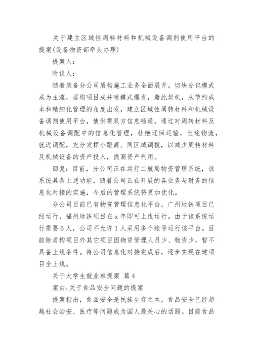 关于大学生就业难提案_3.docx