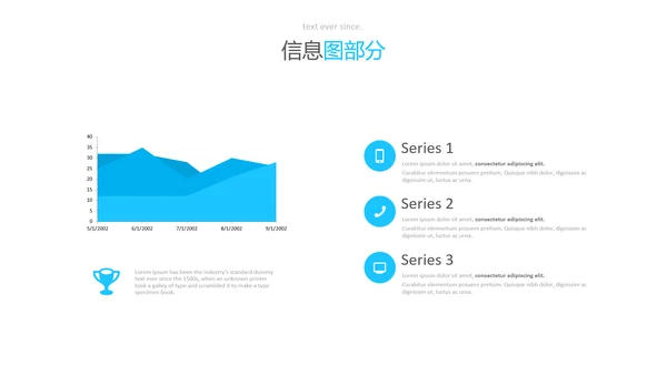 蓝色风格简洁设计公司简介商务PPT模板
