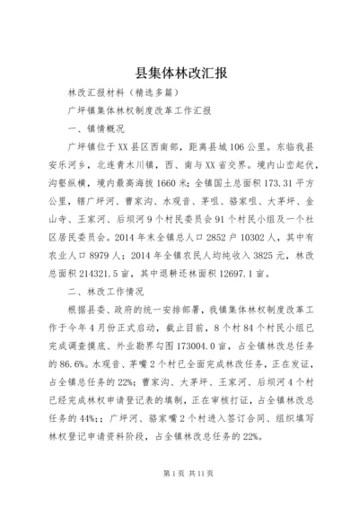 县集体林改汇报 (3).docx