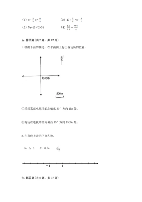 人教版六年级下册数学期末测试卷精品【突破训练】.docx