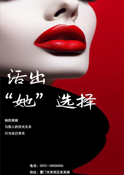 活出自己女神节节日海报