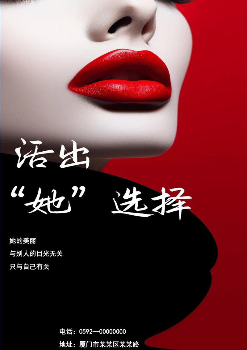 活出自己女神节节日海报
