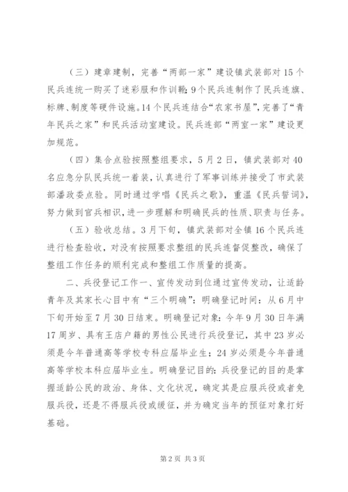 武装部上半年工作总结.docx