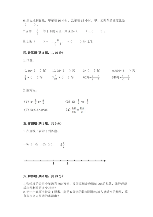 六年级下册数学期末测试卷及完整答案【精选题】.docx