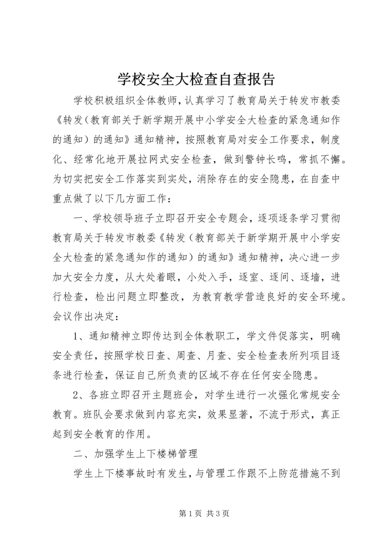 学校安全大检查自查报告 (3).docx