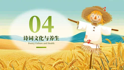 小满节气插画风教育通用模板PPT模板