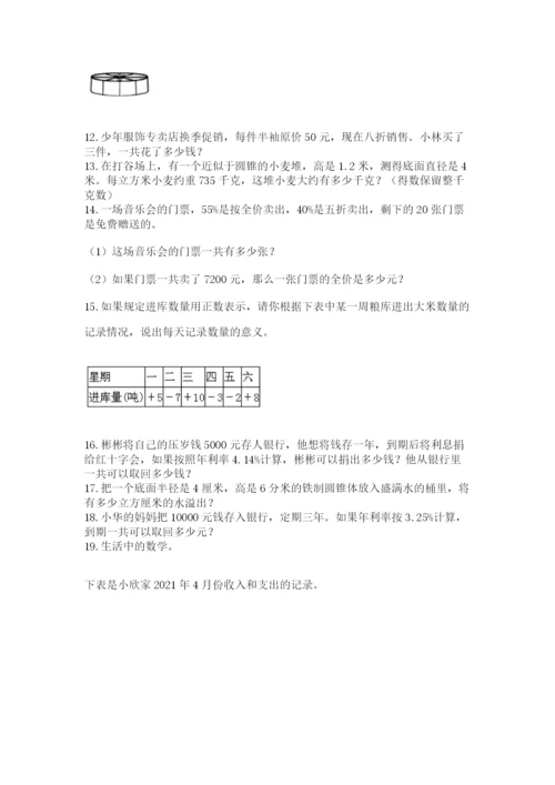 六年级小升初数学解决问题50道精品【黄金题型】.docx