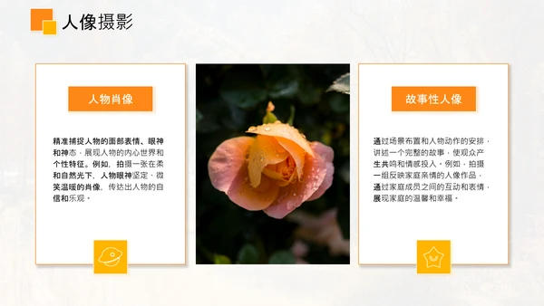 黄色简约风个人作品集PPT模板