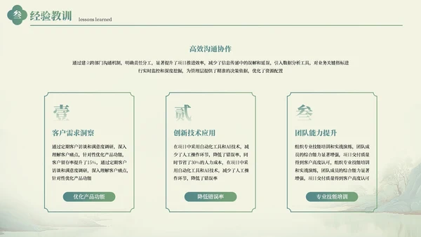 绿色中国风工作总结汇报通用PPT模板