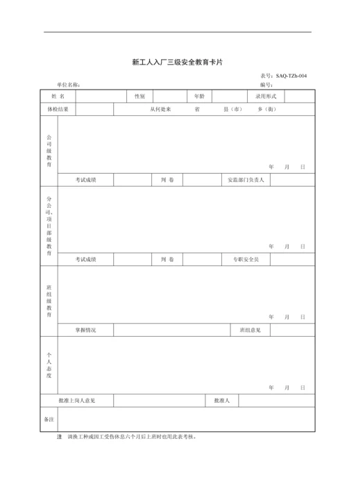 输变电工程项目安全管理台账.docx