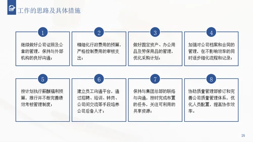 行政经理人事工作年终通用PPT模板