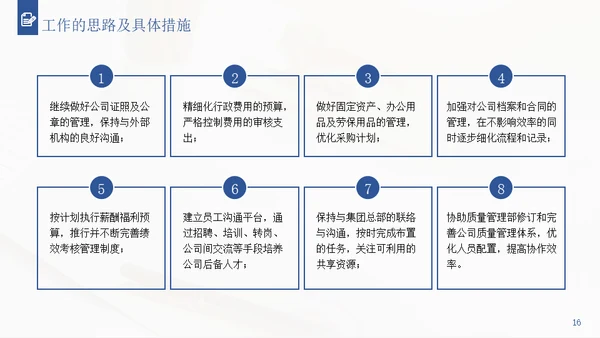 行政经理人事工作年终通用PPT模板
