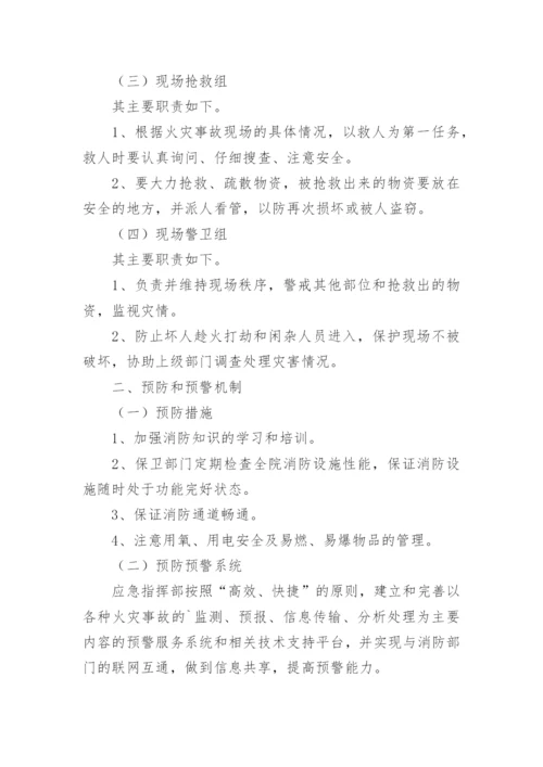 医院火灾疏散应急预案.docx