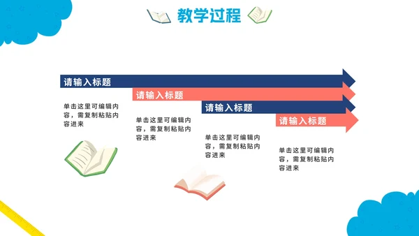 可爱卡通中小学说课教育PPT模板