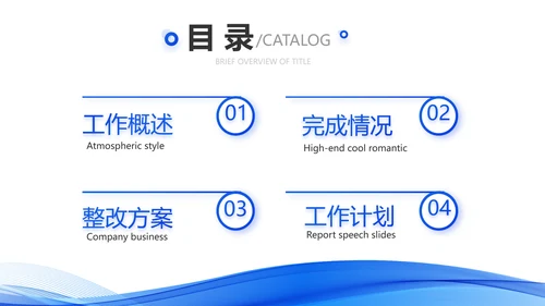 蓝色大气年终工作总结汇报动态PPT