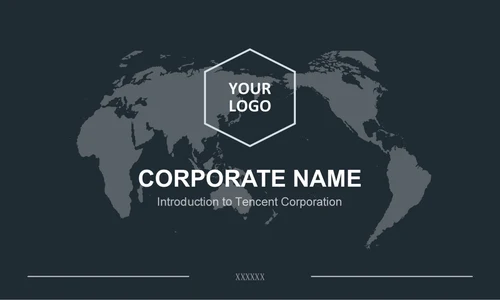 极简蓝色名片设计