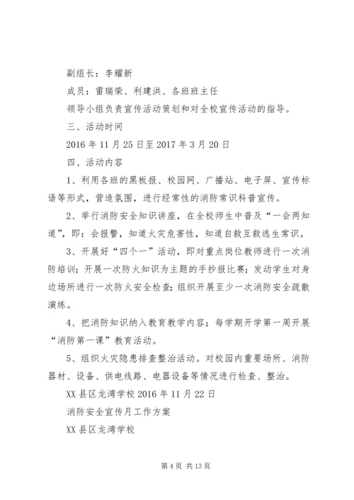 青年社区小学消防安全宣传月活动方案(精).docx