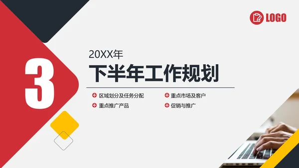 年终销售部业务人员工作总结PPT模板