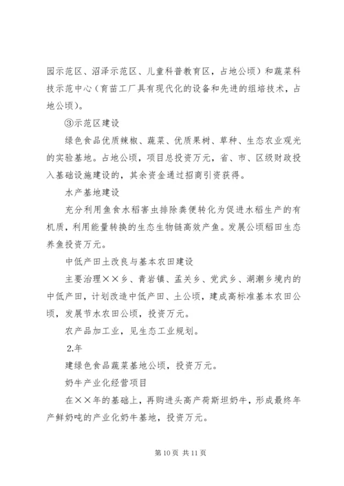 某区建设生态农业规划 (4).docx