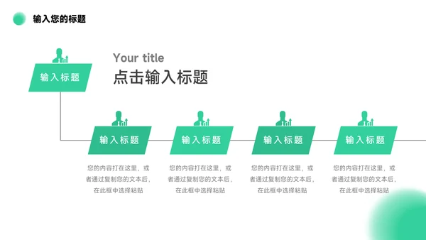 绿色潮流时尚年终总结汇报PPT模板
