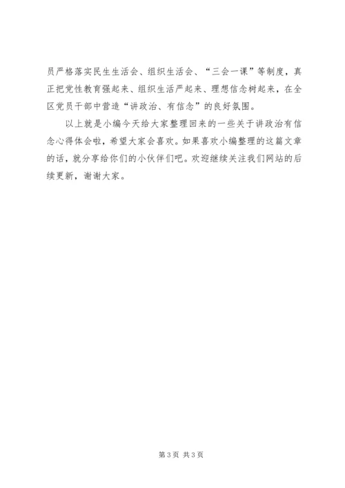 讲政治有信念心得体会 (10).docx