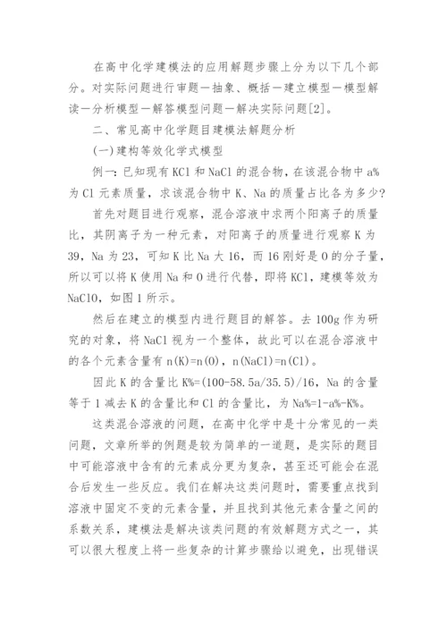 化学建模论文范文代发.docx