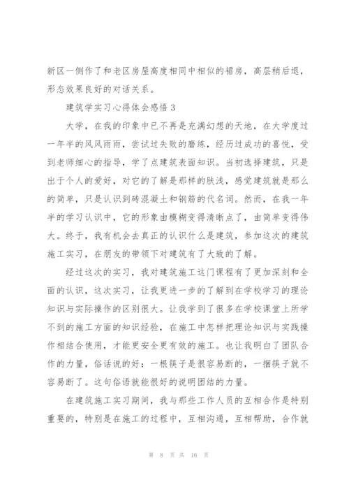 建筑学实习心得体会感悟.docx