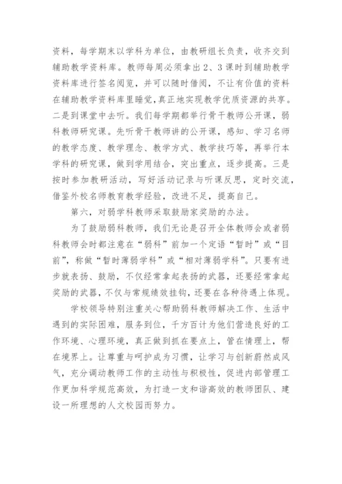 薄弱学科建设工作总结.docx