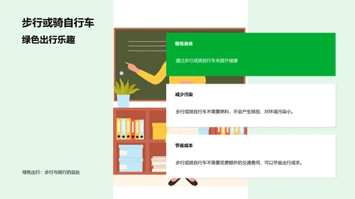 绿色生活教育课PPT模板