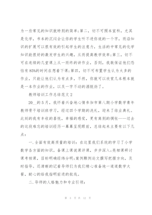 教师培训工作总结范文5篇.docx