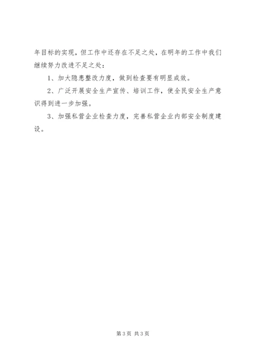 乡镇安全生产工作的自我总结.docx