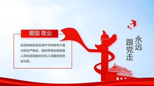 蓝天白云选举换届大会工作总结汇报动态PPT