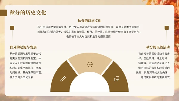 棕色卡通中国风秋分节气宣传知识PPT