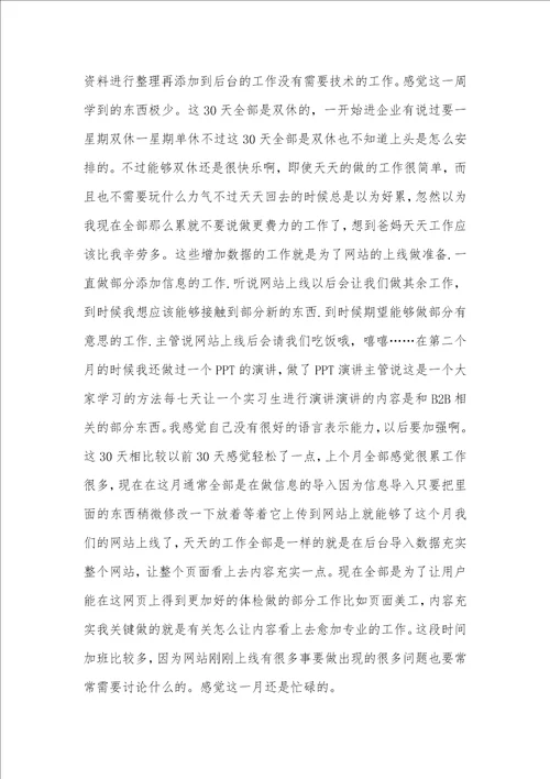 2021计算机专业顶岗实习工作总结