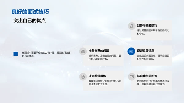 求职面试实战技巧PPT模板