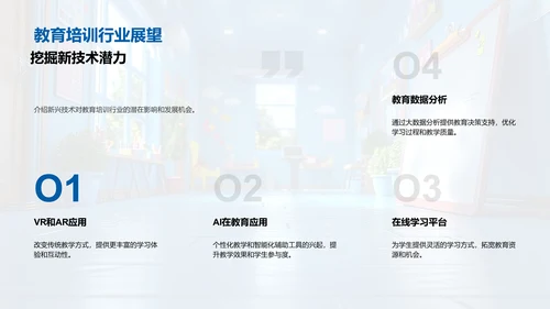 培训行业新技术展示PPT模板