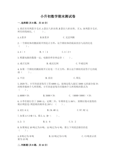 小升初数学期末测试卷【综合题】.docx